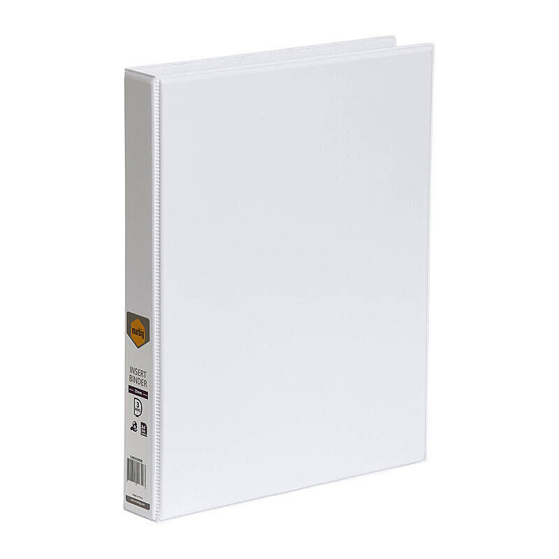 Marbig Insert Binder A4 3D 25 mm White
