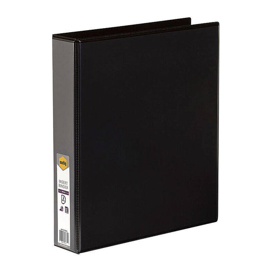 Marbig Insert Binder A4 2D 38 mm Black