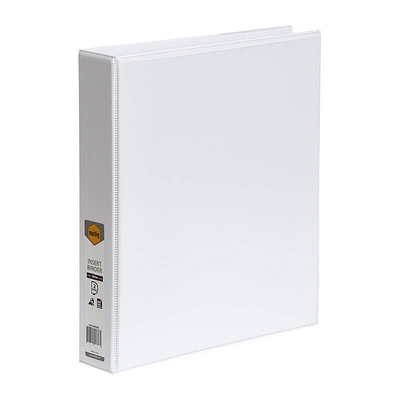 Marbig Insert Binder A4 2D 38 mm White