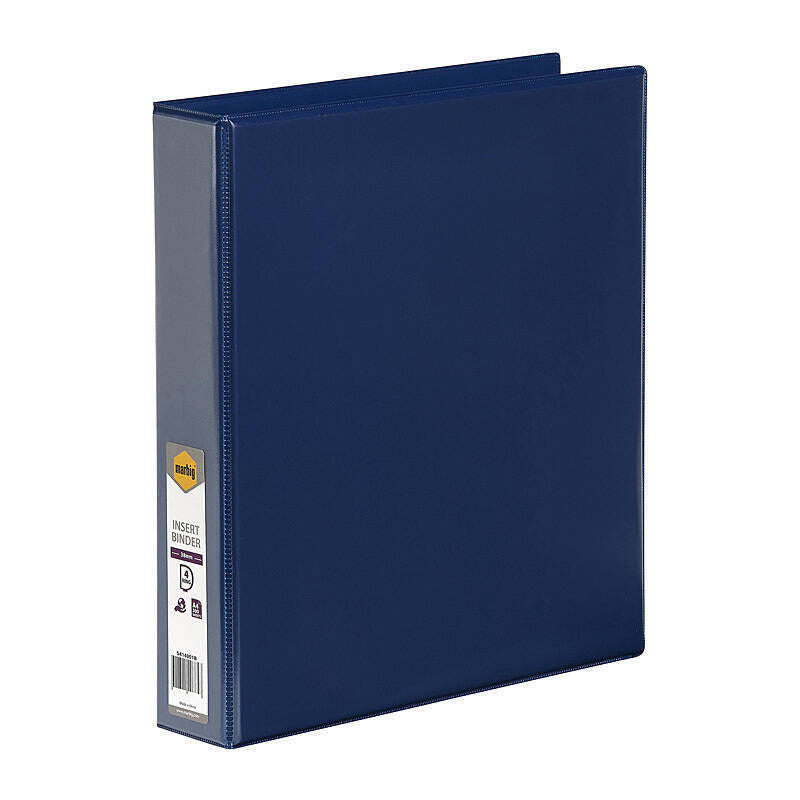 Marbig Insert Binder A4 4D 38 mm Blue