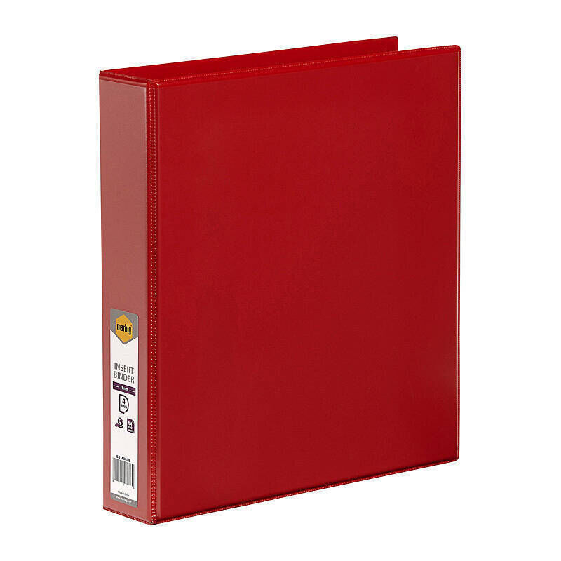 Marbig Insert Binder A4 4D 38 mm Red