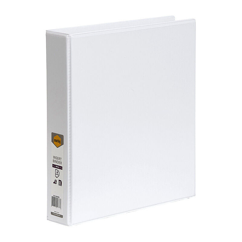 Marbig Insert Binder A4 4D 38 mm White