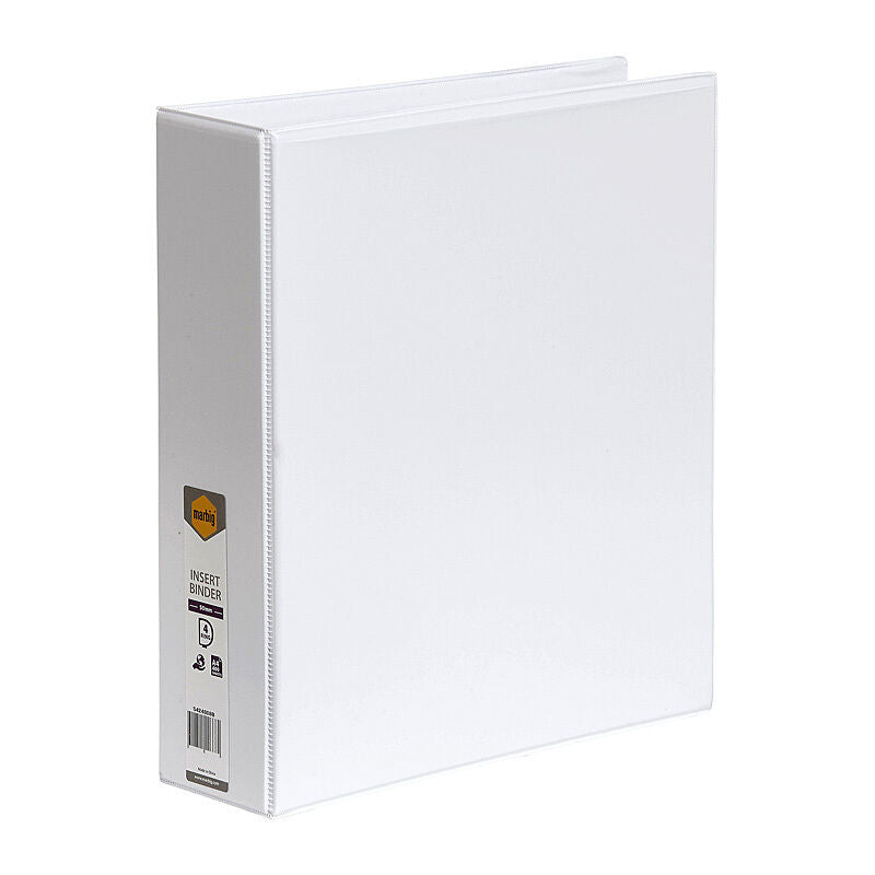 Marbig A4 Insert Binder 4D Ring 50 mm White
