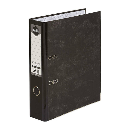 Marbig Reinforced Lever Arch File A4 Black