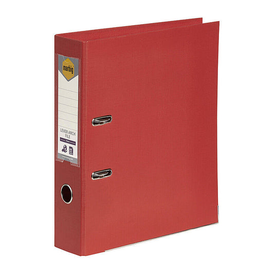 Marbig Lever Arch File A4 British Red