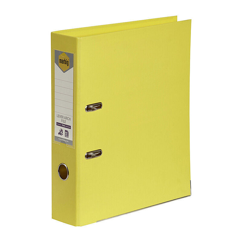 Marbig Lever Arch File A4 Lemon