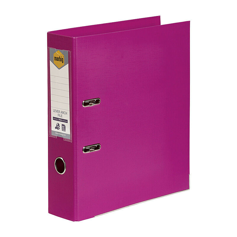 Marbig Lever Arch File A4 Pink