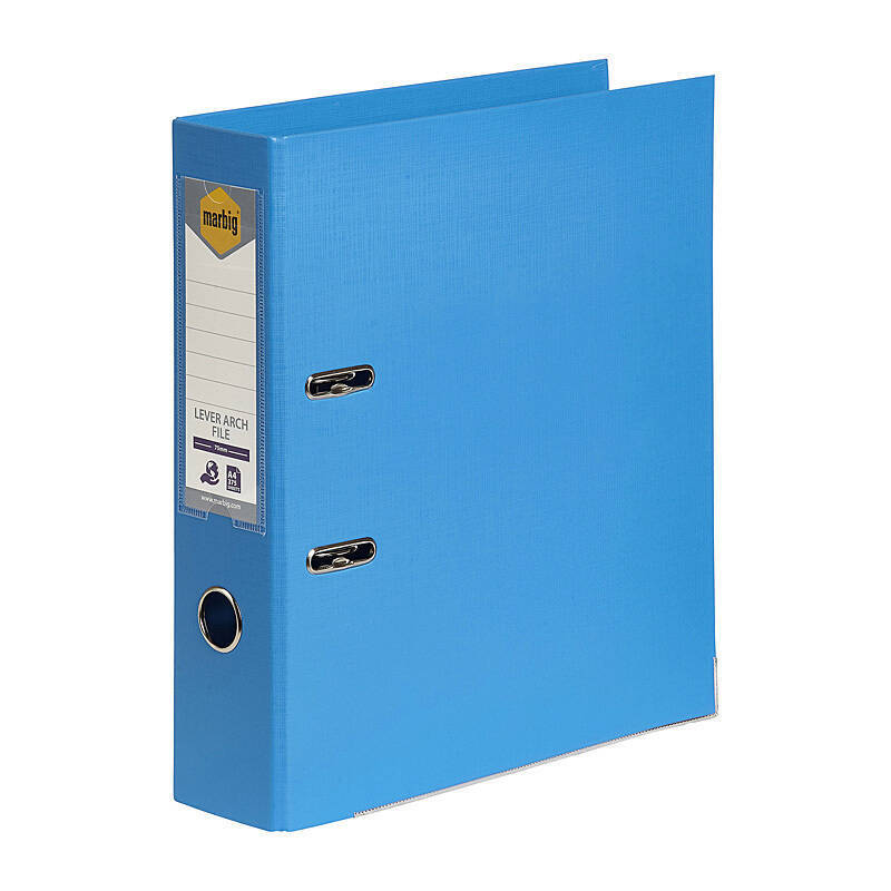 Marbig Lever Arch File A4 Sky Blue