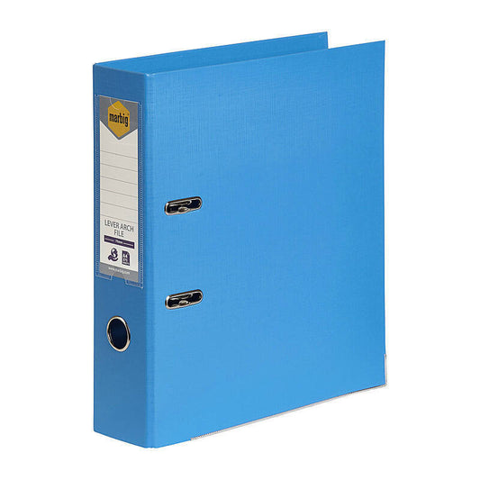 Marbig Lever Arch File A4 Sky Blue