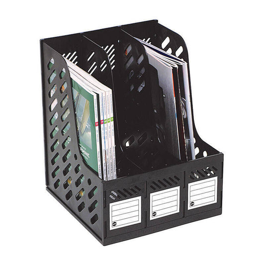 Marbig 3 Section Magazine Rack