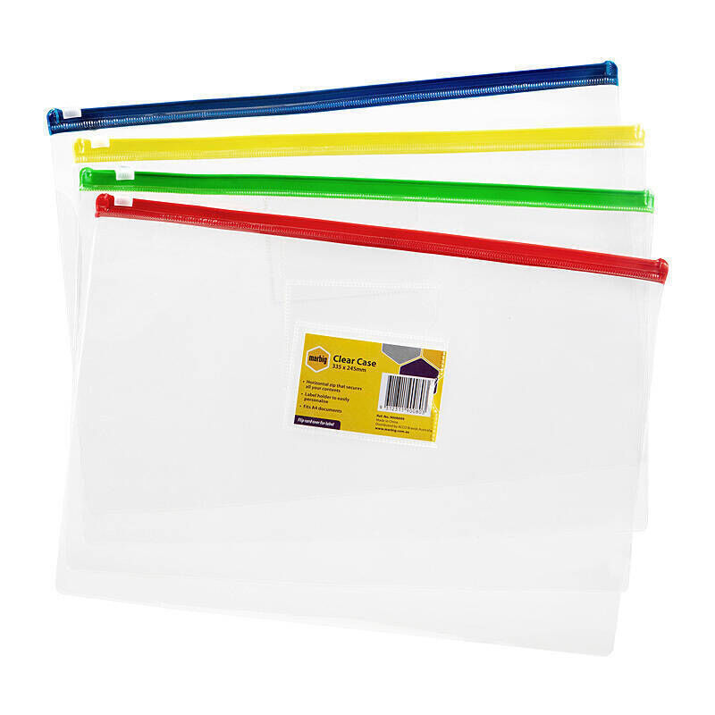 Marbig Clear Case A4 335x245 Assorted