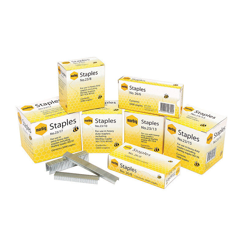 Marbig Staples No. 23/8 HD - Box of 5000
