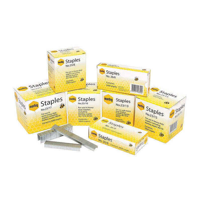 Marbig Staples No. 23/17 HD - Box of 5000