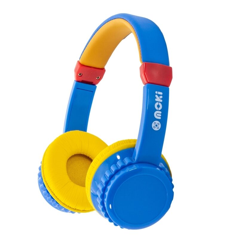 Moki Play Safe Headphones - Blue/Yellow