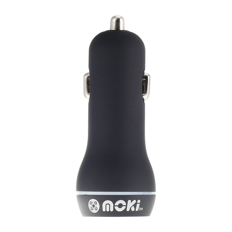 Moki Dual USB Car Charger - Black