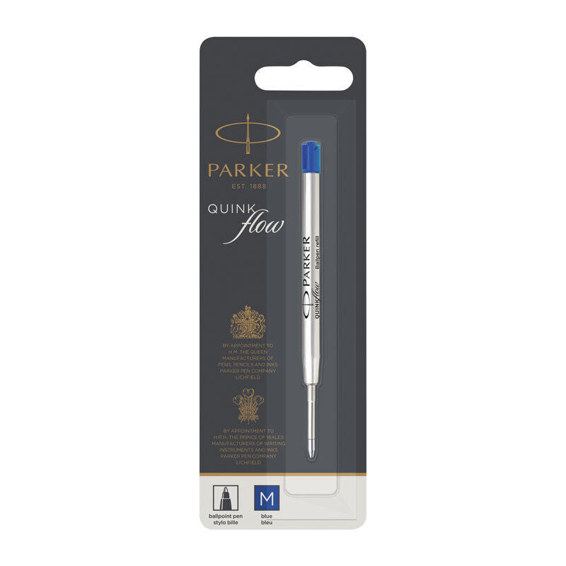 Parker Quinkflow Ballpoint Refill Medium - Blue