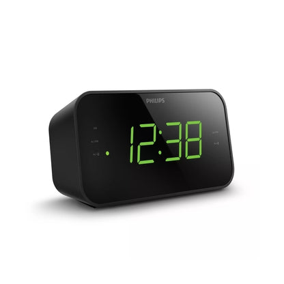 Philips Large Display FM Clock Radio TAR3306/79, Dual Alarm - 20 Presets