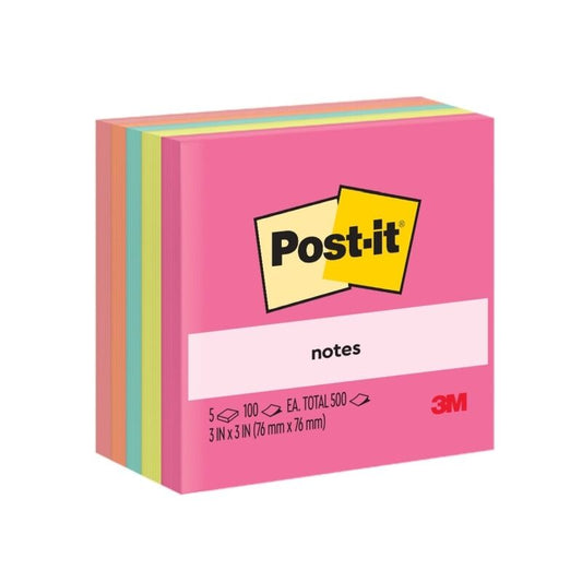 Post-It 654-5AN 76x76mm Poptimistic 5 Pads