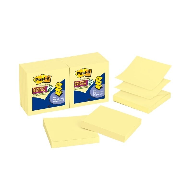 Post-It R330 -12SSCY Pop-Up Notes Canary Yellow - 12 Pads