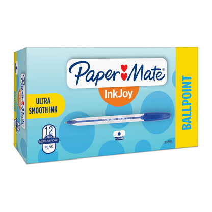 Paper Mate InkJoy 50ST Capped Ball Pen Blue Pack of 12