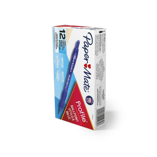 Paper Mate Profile Ballpoint Pen 1.0 mm Blue - Box of 12