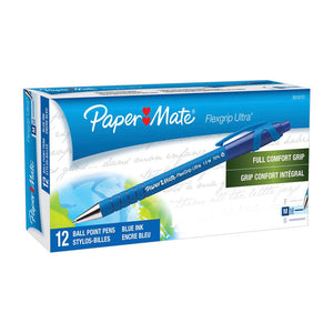 Paper Mate FlexGrip RT Ballpoint Pen 1.0 mm Blue - Box of 12