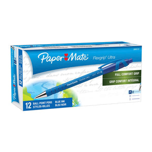Paper Mate FlexGrip RT Ballpoint Pen 0.8 mm Blue - Box of 12