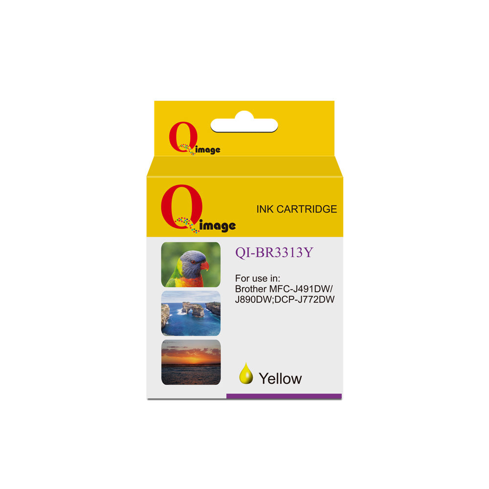 Q-Image Compatible Brother LC3313 Yellow Ink Cartridge Cartridge