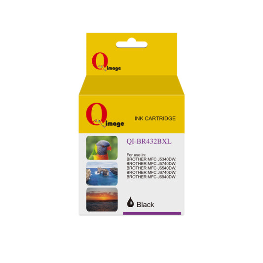 Q-Image Compatible Brother LC432XL Black Ink Cartridge Cartridge
