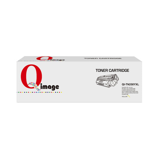 Q-Image Compatible Brother TN258XL Yellow Toner Laser Cartridge