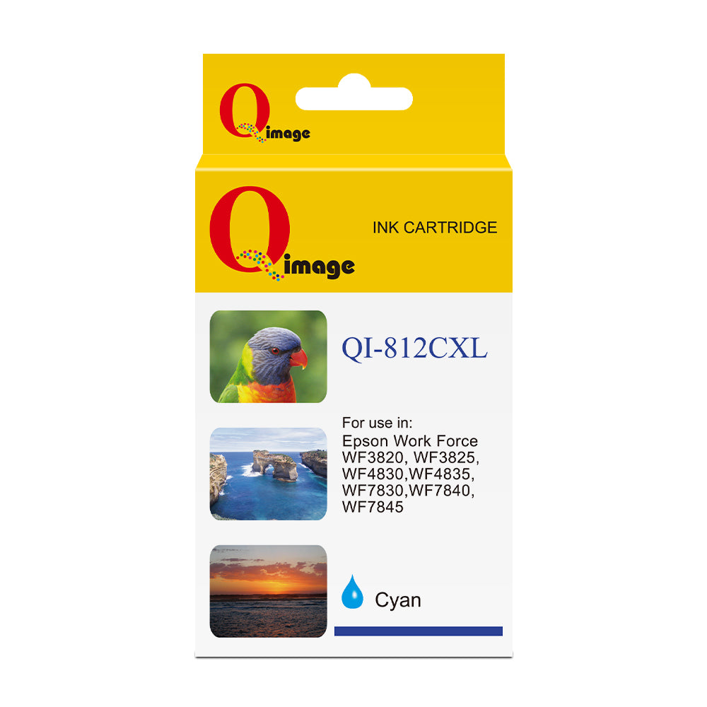 Q-Image Compatible Epson 812XL Cyan Pigment Ink Cartridge