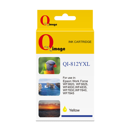 Q-Image Compatible Epson 812XL Yellow Pigment Ink Cartridge