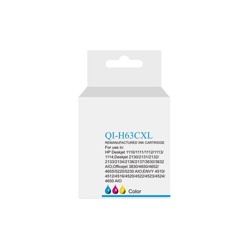 Q-Image Compatible HP #63XL Colour Inkjet Cartridge