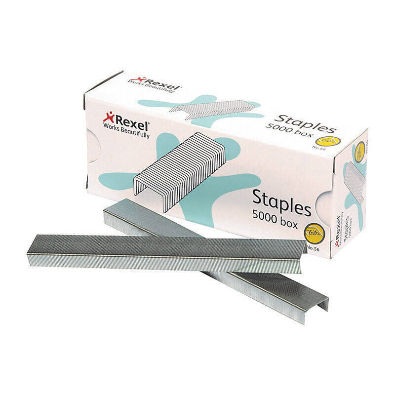Rexel Staples Flat Standard No.56 Box of 5000