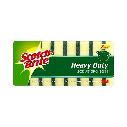 Scotch-Brite Heavy-Duty Scrub Sponge - Pack of 8