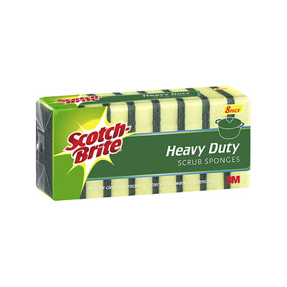 Scotch-Brite Heavy-Duty Scrub Sponge - Pack of 8
