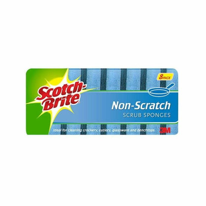 Scotch-Brite No-Scratch Scrub Sponge - Pack of 8