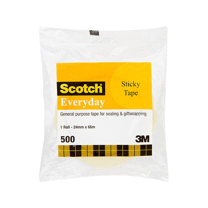 Scotch Sticky Tape 502 - 24 mm X 66m - Box of 6