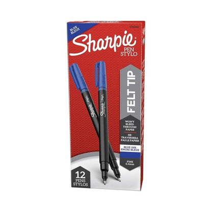 Sharpie Fineliner Pen Blue - Box of 12
