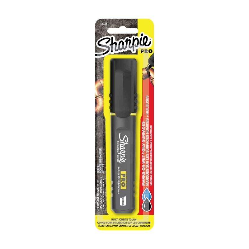 Sharpie Pro Chisel Tip Black - Box of 4