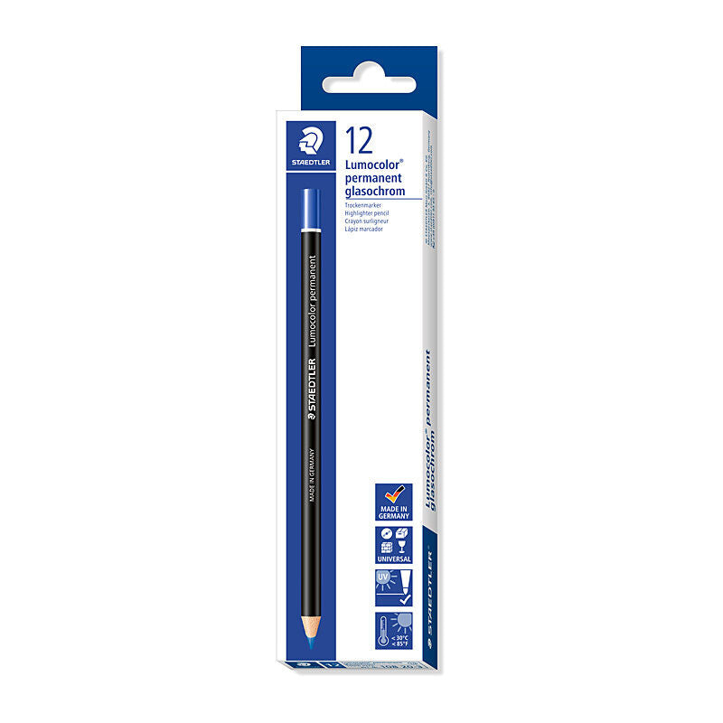 Staedtler Permanent Pencil Blue - Box of 12