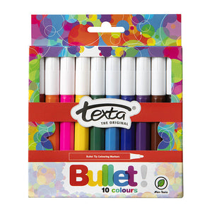 Texta Bullet Colouring Marker - Pack of 10