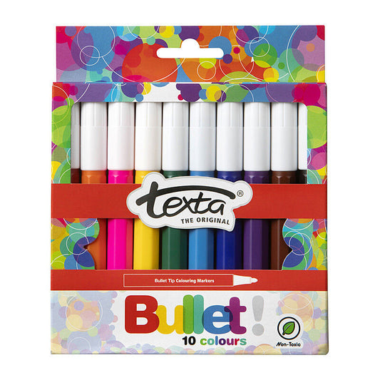Texta Bullet Colouring Marker - Pack of 10