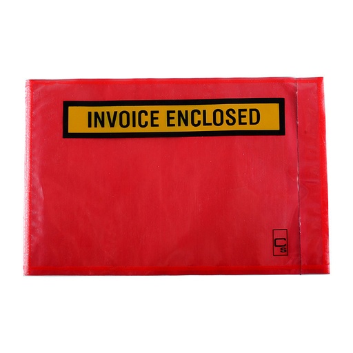 [CUOL800IE] Cumberland Packaging Envelopes Invoice Enclosed Red - Box of 1000